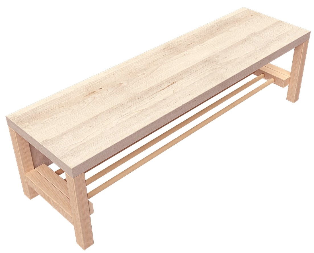 Garderobenbank Klassiker Holzschuhrost web