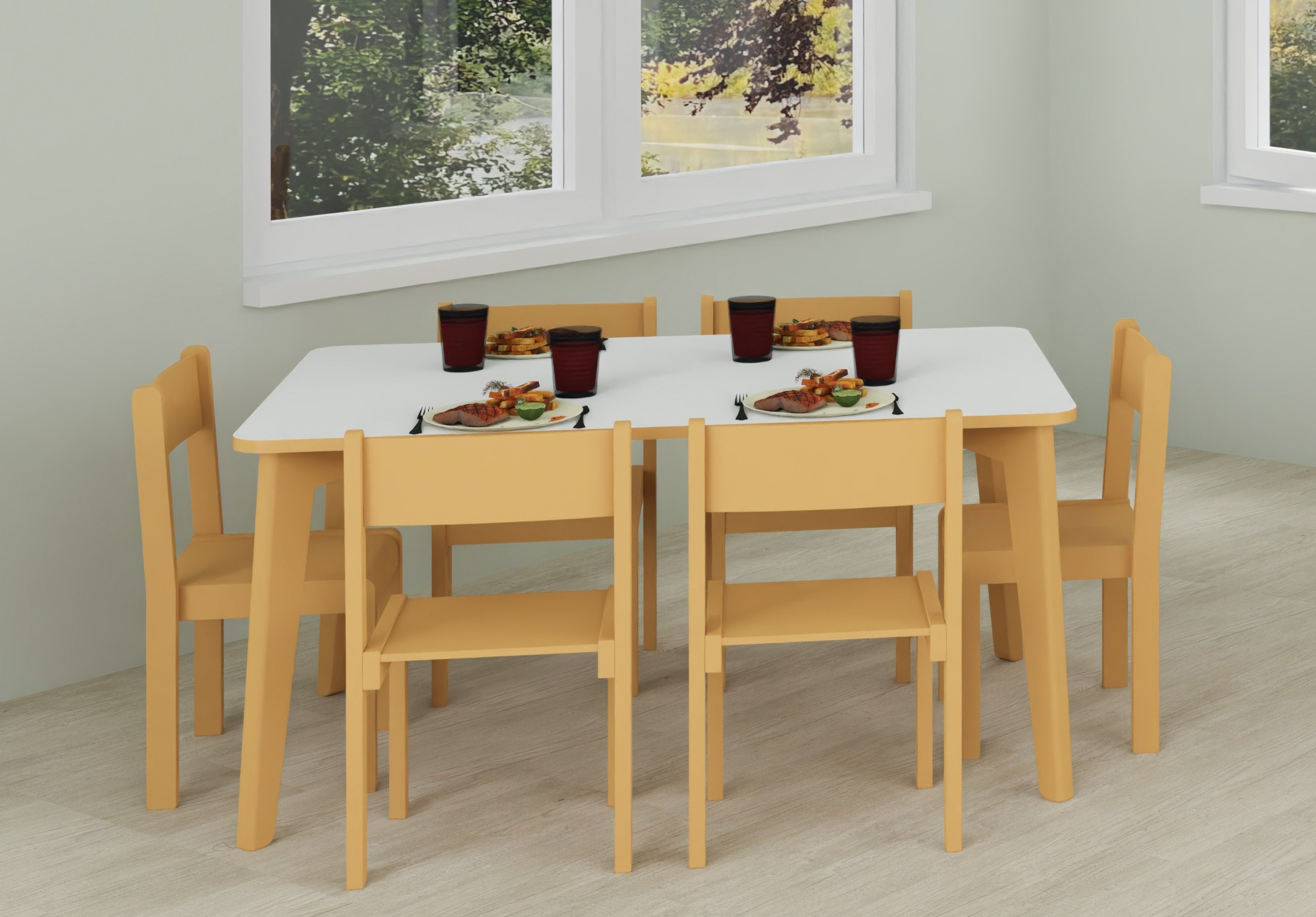 2-rendering-u3-1tisch_stapelstuhle