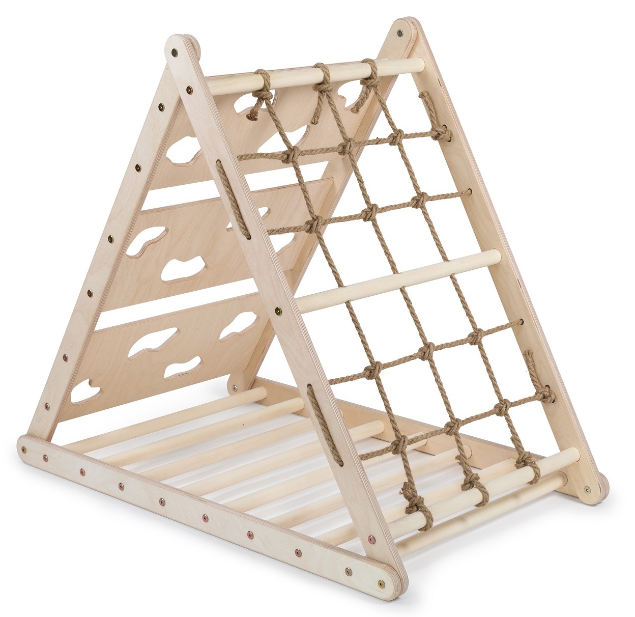 Kletterling Kletterdreieck “Orang-Utan” mit Sprossenwand, Kletterwand ...