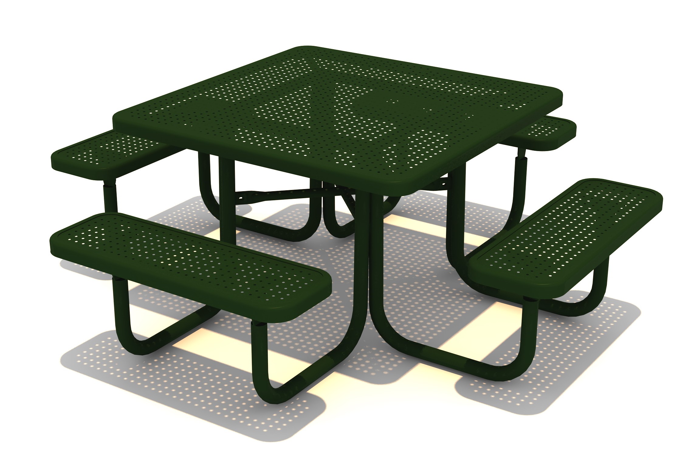 Qualiterra Outdoor Picknicktisch “SquareBench” square_bench_-_green_10200110_f