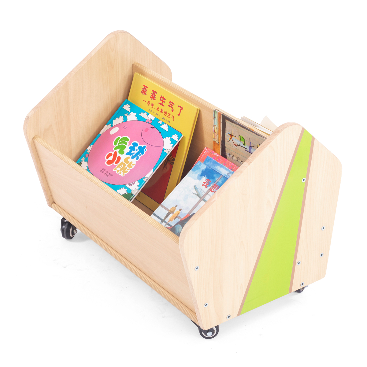 Wisdom mobile Bücherkiste mit 2 Bücherfächern 05194684-8d80-4335-9776-69e2839c00d4