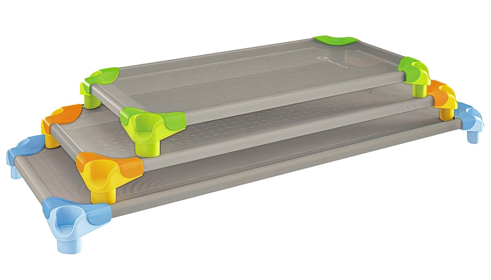 Stapelbare Schlafliegen für Kinder in drei verschiedenen Höhen