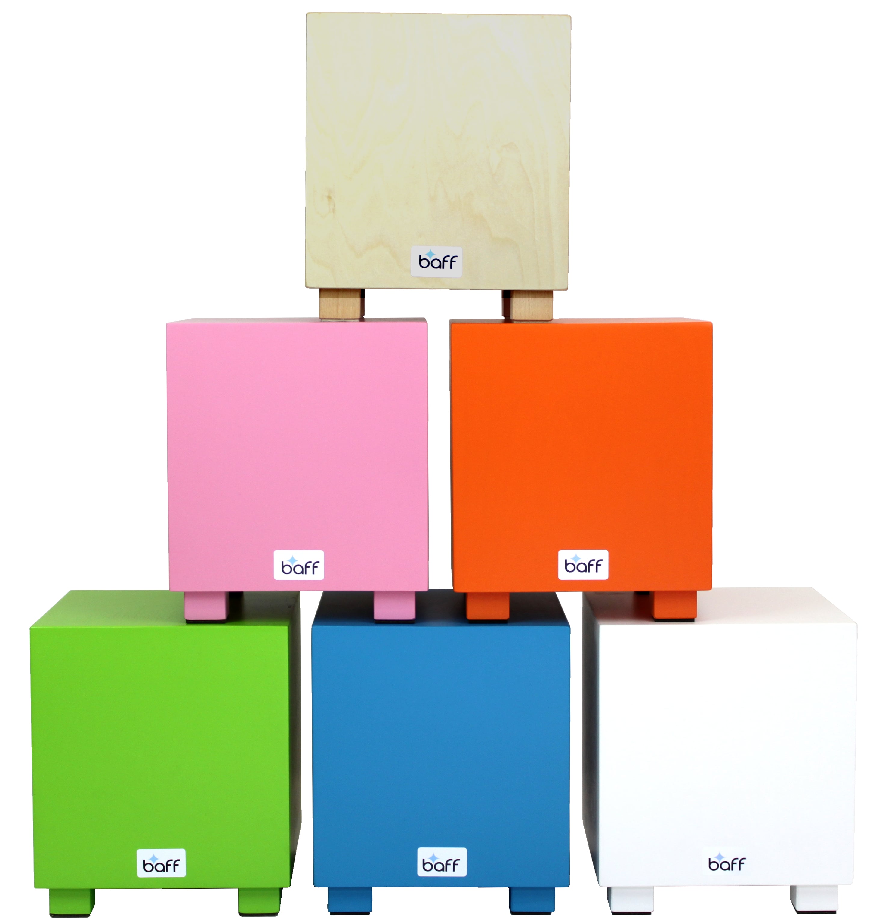 Baff Cajon für Kinder, Musikinstrument in Höhe 30 oder 38 cm EDU.de