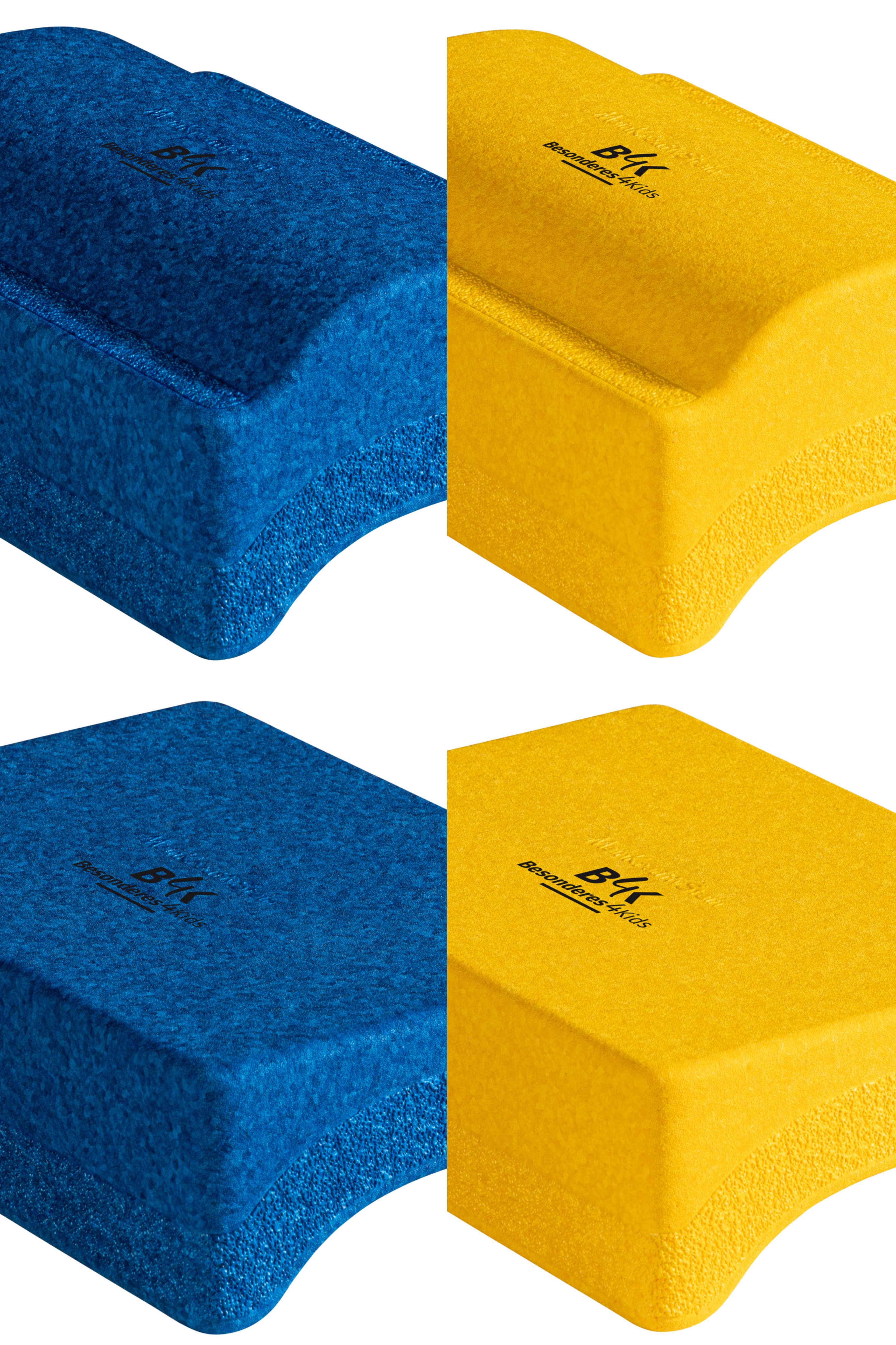 Zweifarbig Blau/Gelb