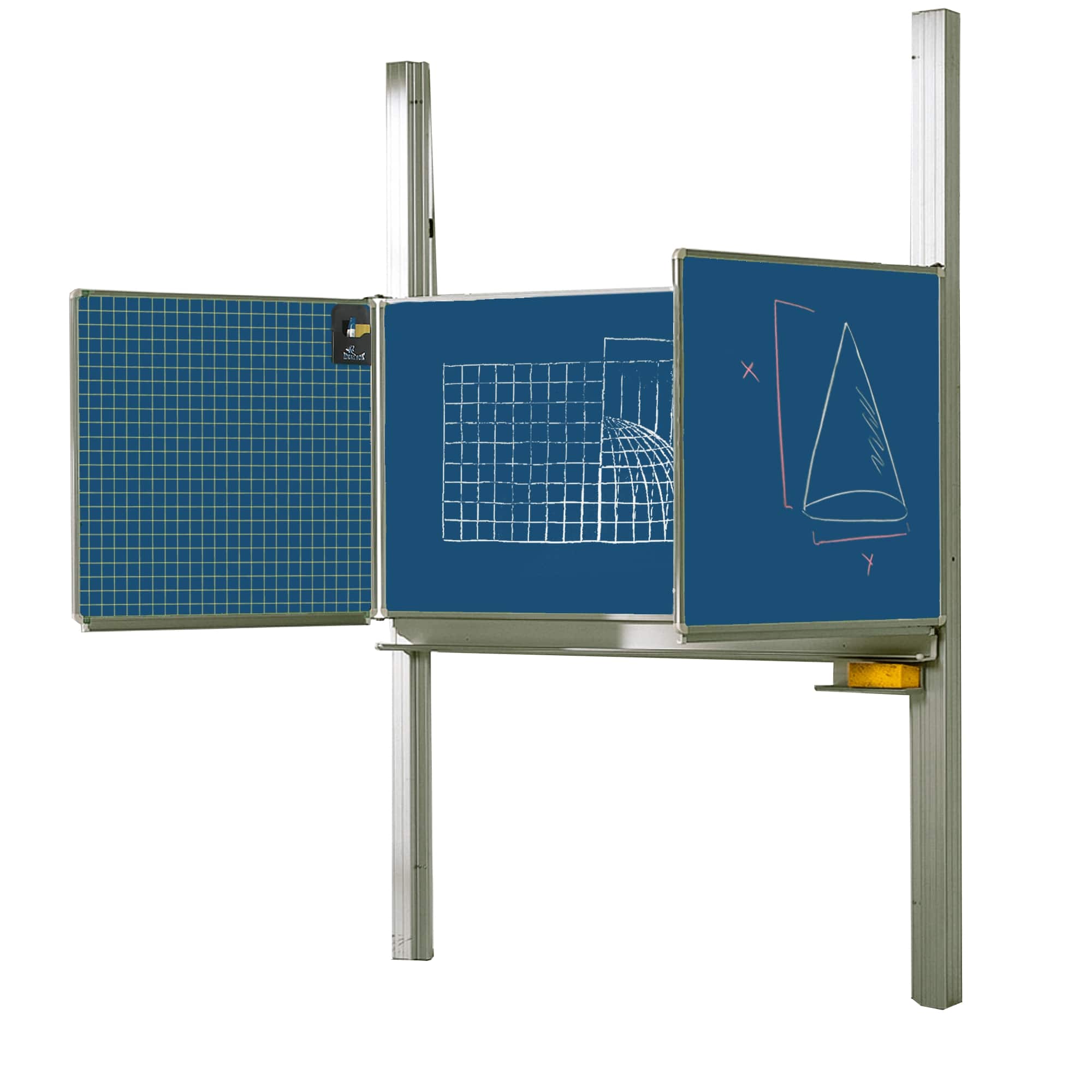 Conen Wandmontierte und höhenverstellbare Pylonen-Klapptafel in Stahlemaille pykl201eb-1_pylonen-klapptafel1
